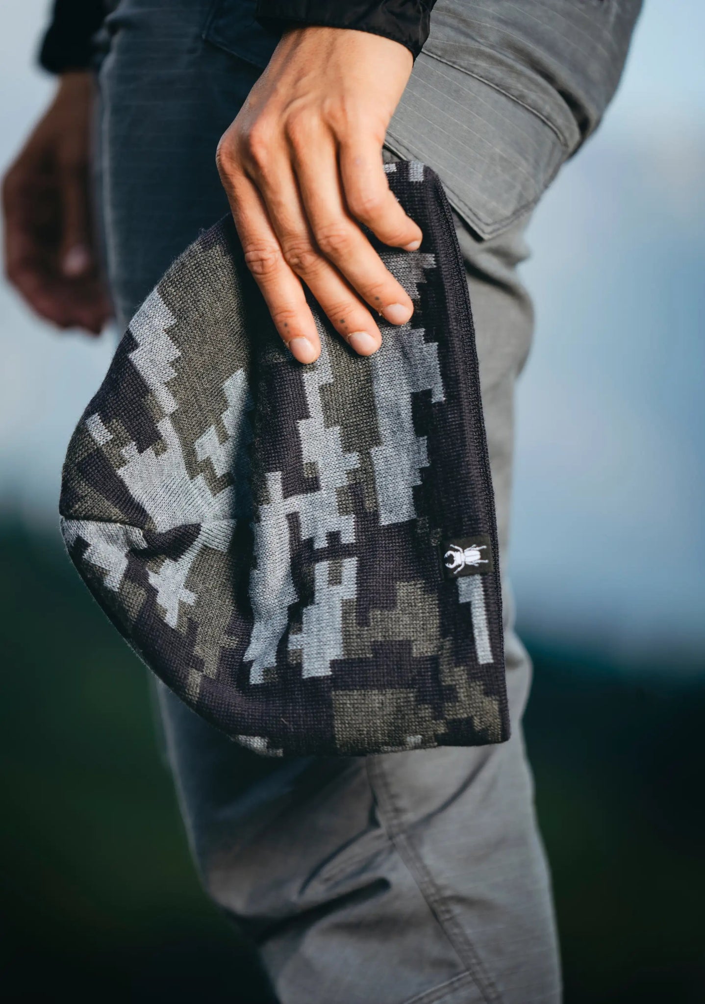 Pixel Beanie - ArmyBug