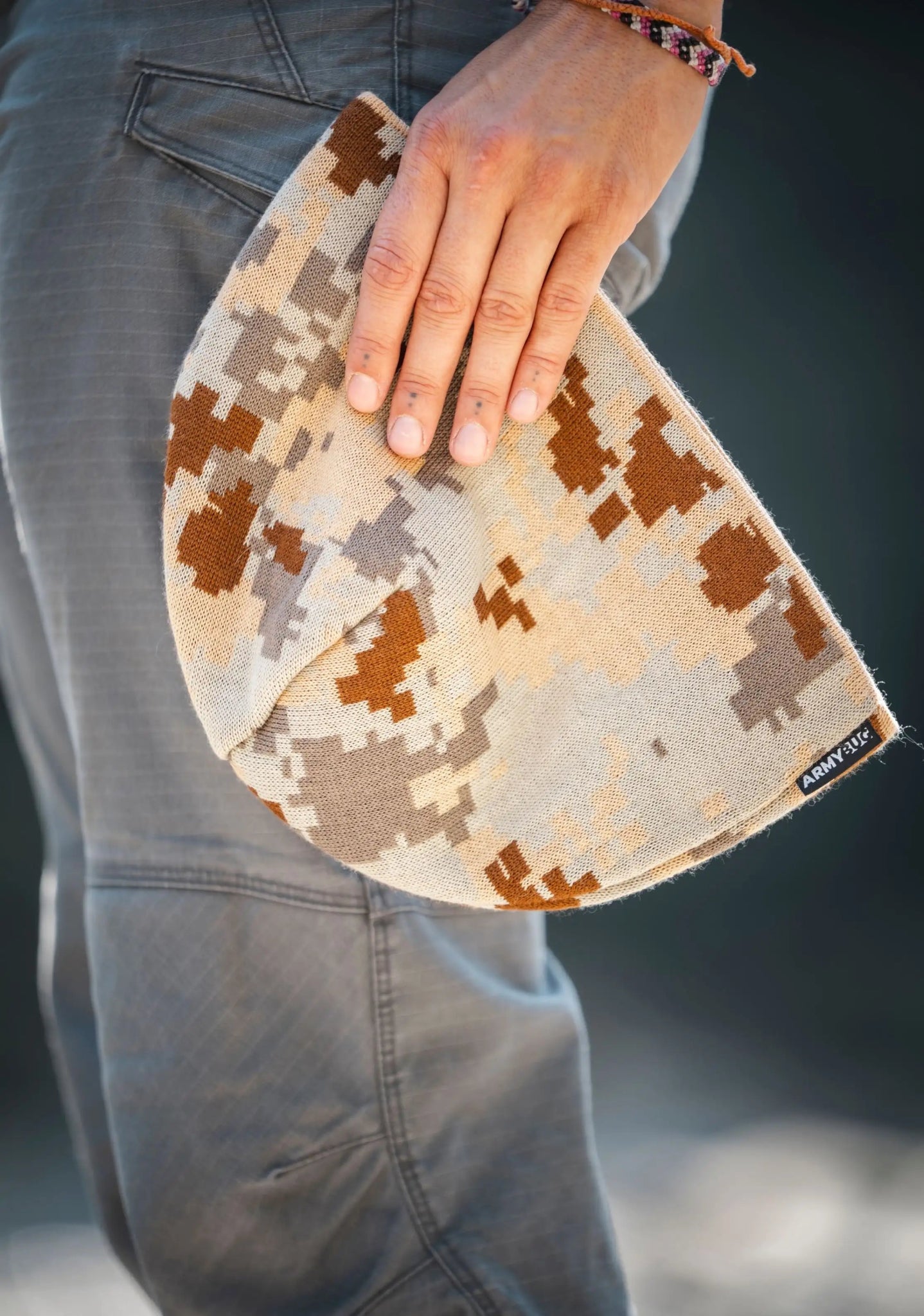 Pixel Desert Beanie - ArmyBug