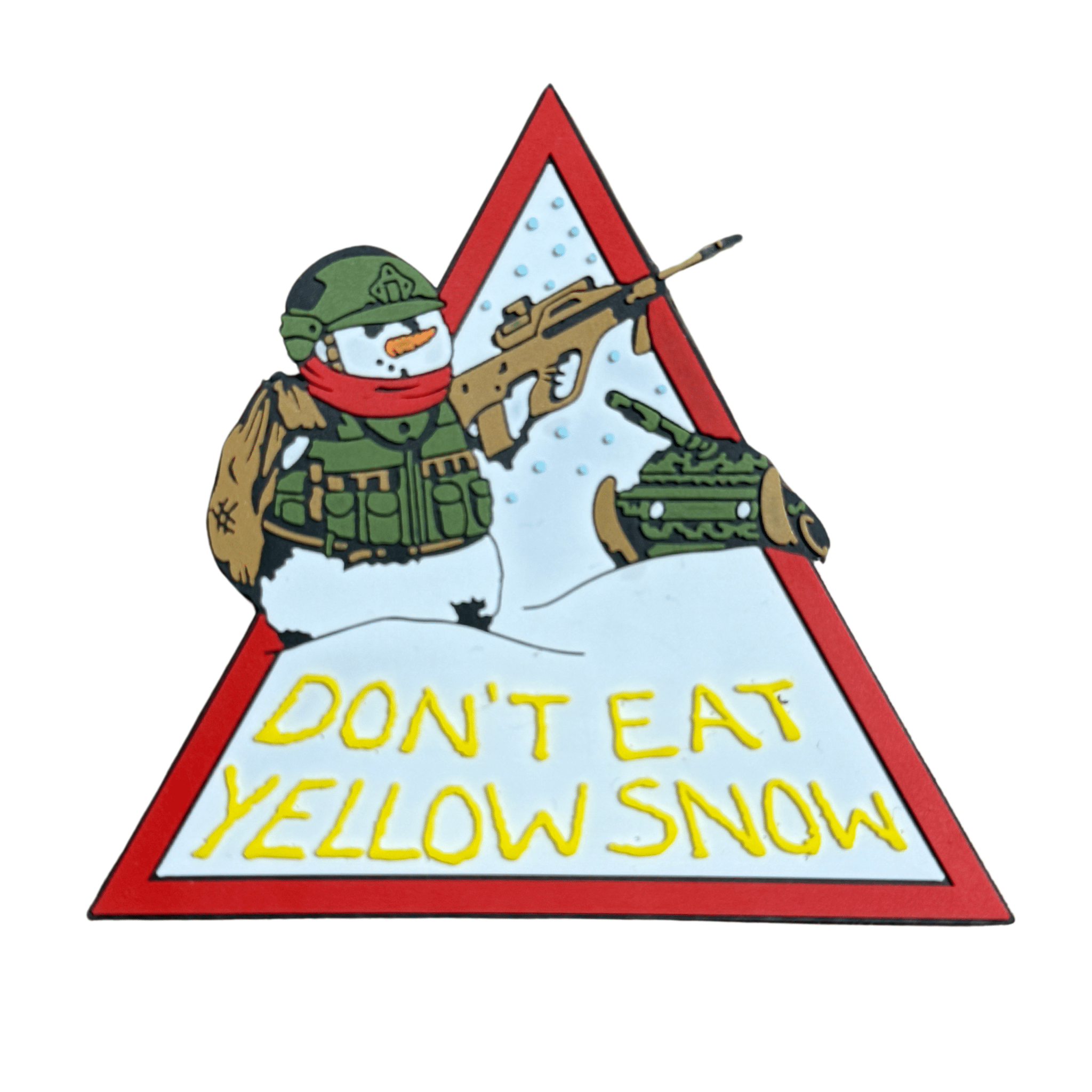 Rubber Patch Don‘t eat yellow snow - ArmyBug